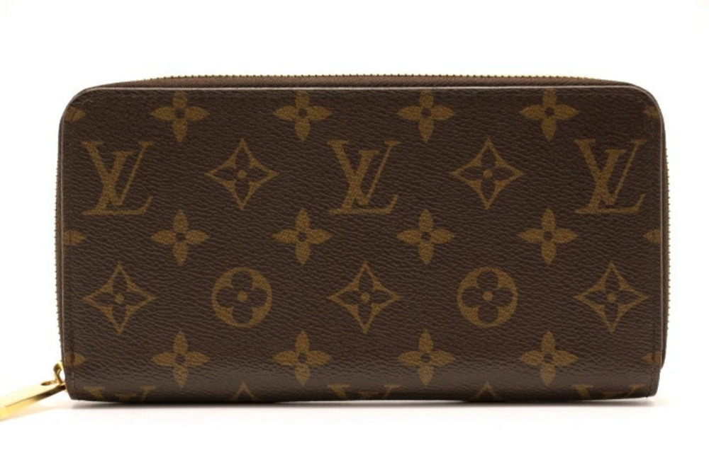 LOUIS VUITTON Wallet Long Zippy Monogram Coquelicot Red